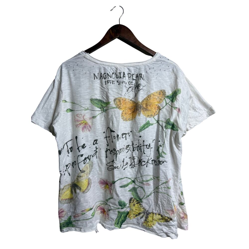Magnolia Pear Profund Responsibility Cotton Butterfly Tee One Size ALTERED